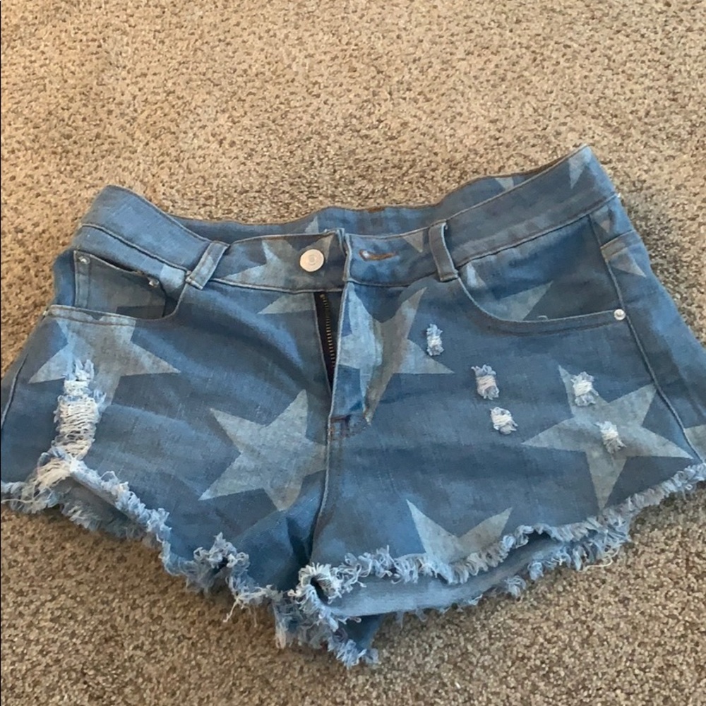 Star Jean Shorts